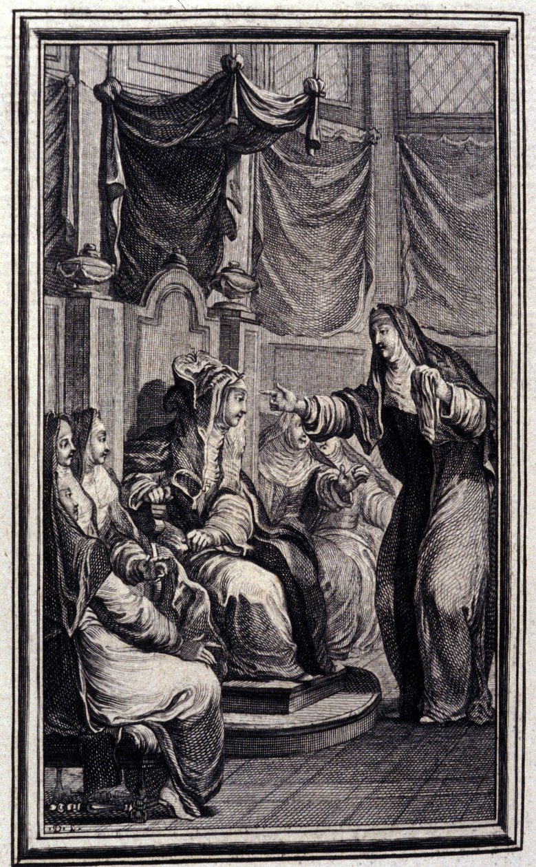 Il salterio - in “Tales et nouvelles en vers” di Jean La Fontaine. 1776. Illustrazione di P.P. Choffard. da Pierre Philippe Choffard