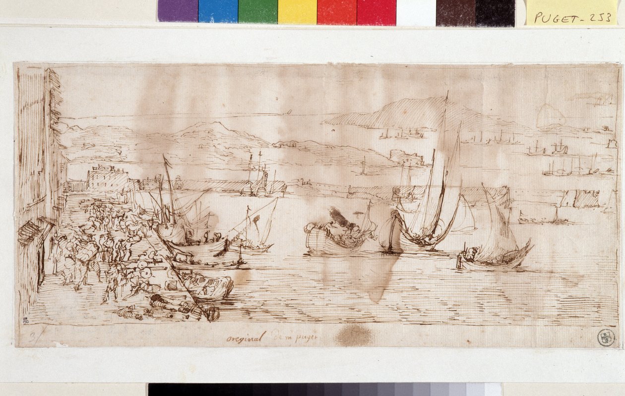 Il porto e il porto di Tolone da Pierre Puget