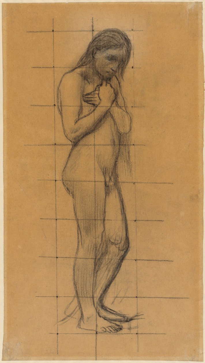 Stehender männlicher Akt da Pierre Puvis de Chavannes