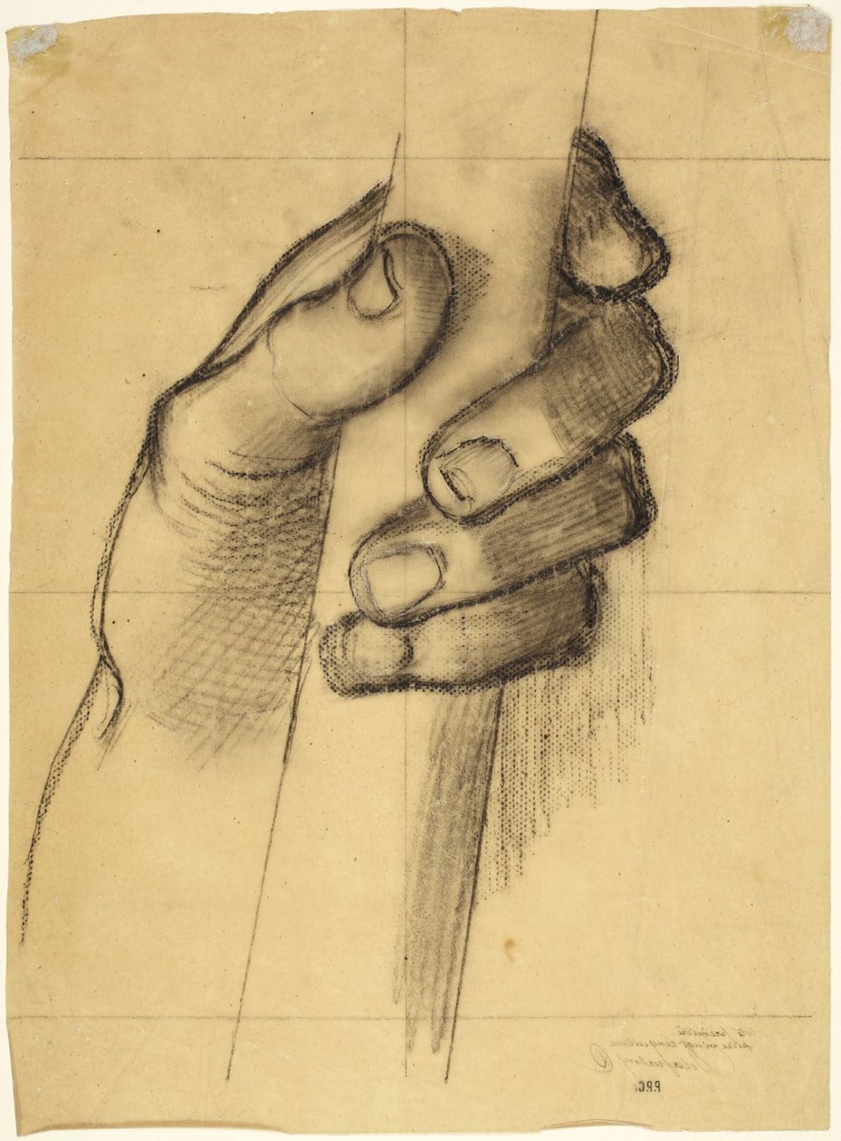 Caricatura di una mano che regge un