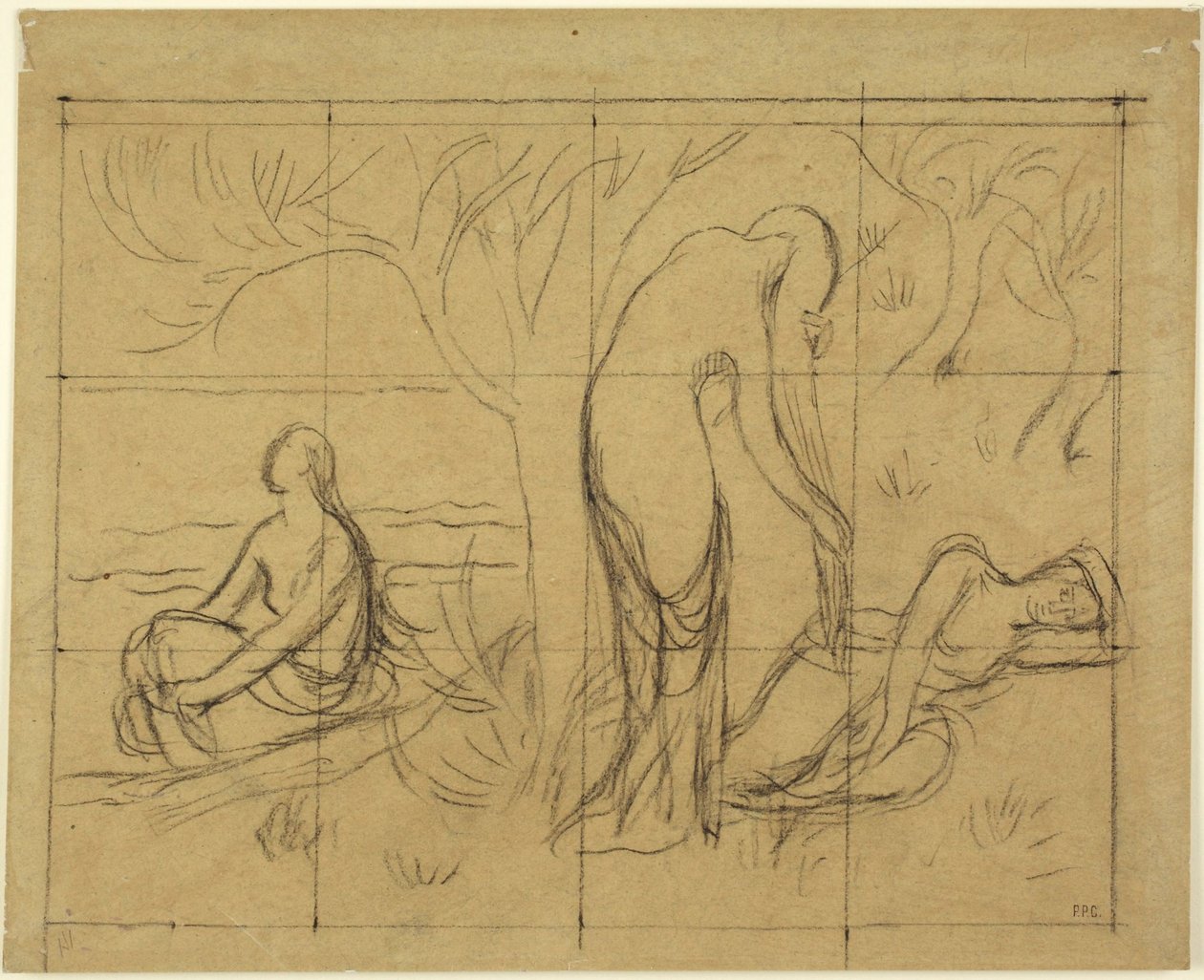 Studio di composizione da Pierre Puvis de Chavannes
