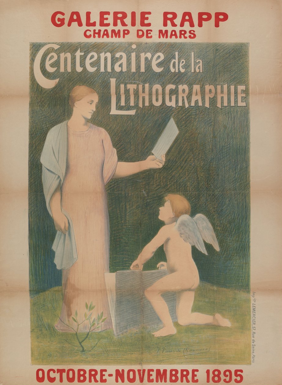 Galerie Rapp...Hundertjahrfeier der Lithographie da Pierre Puvis de Chavannes