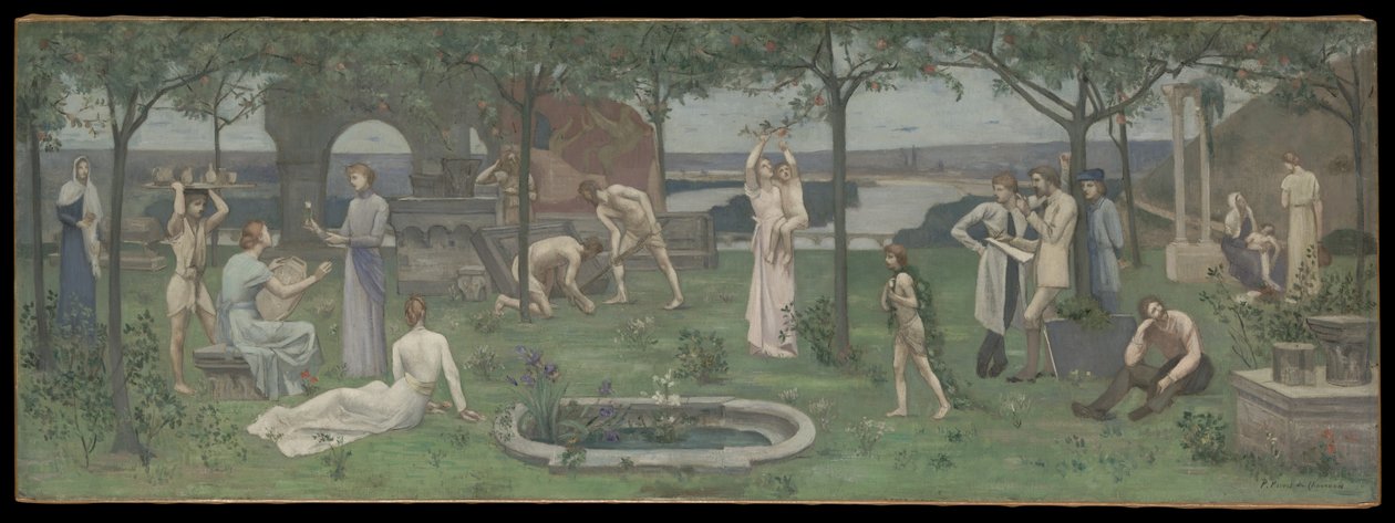 Inter artes et naturam (Tra arte e natura) da Pierre Puvis de Chavannes