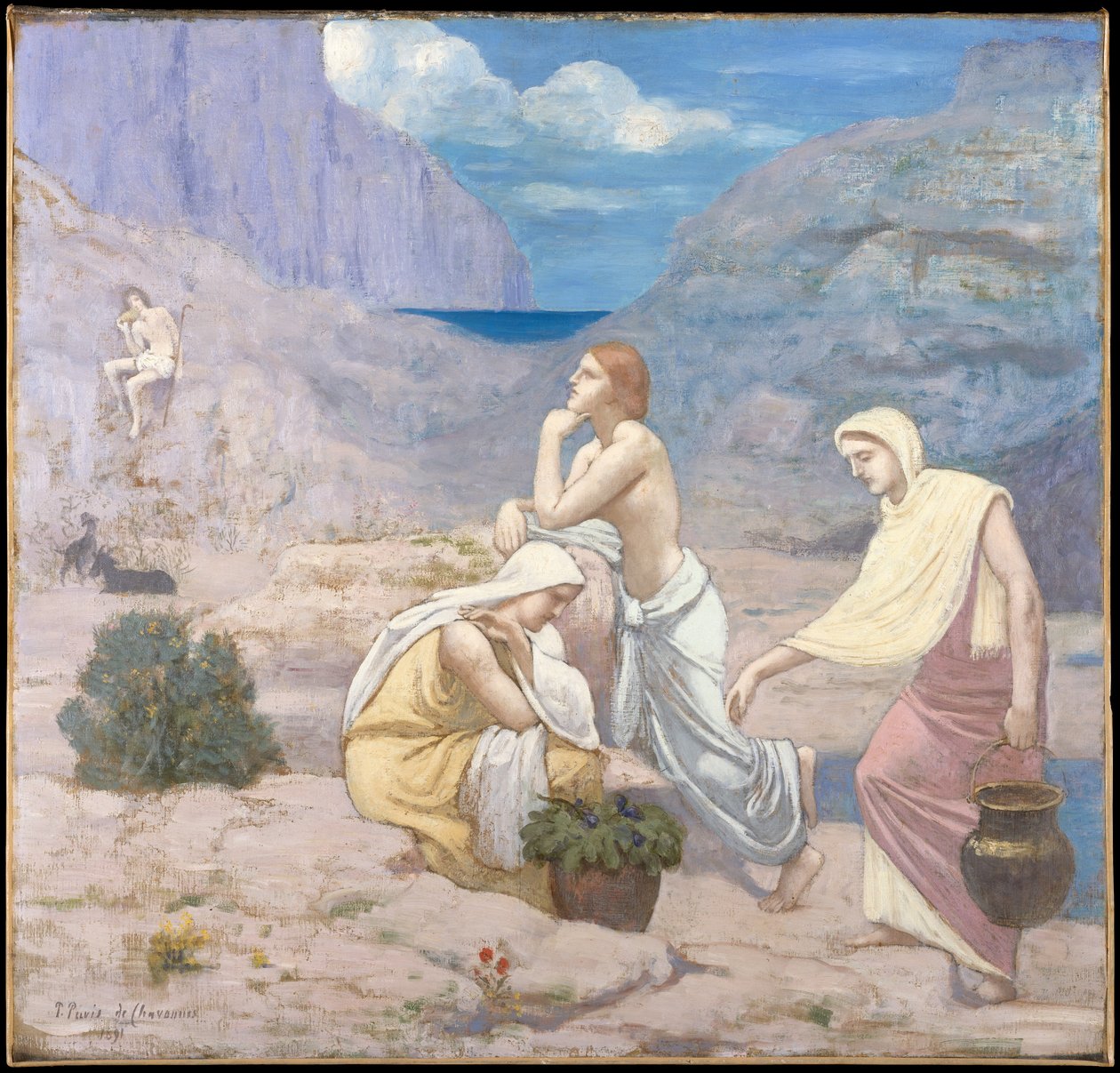 Il canto del pastore da Pierre Puvis de Chavannes