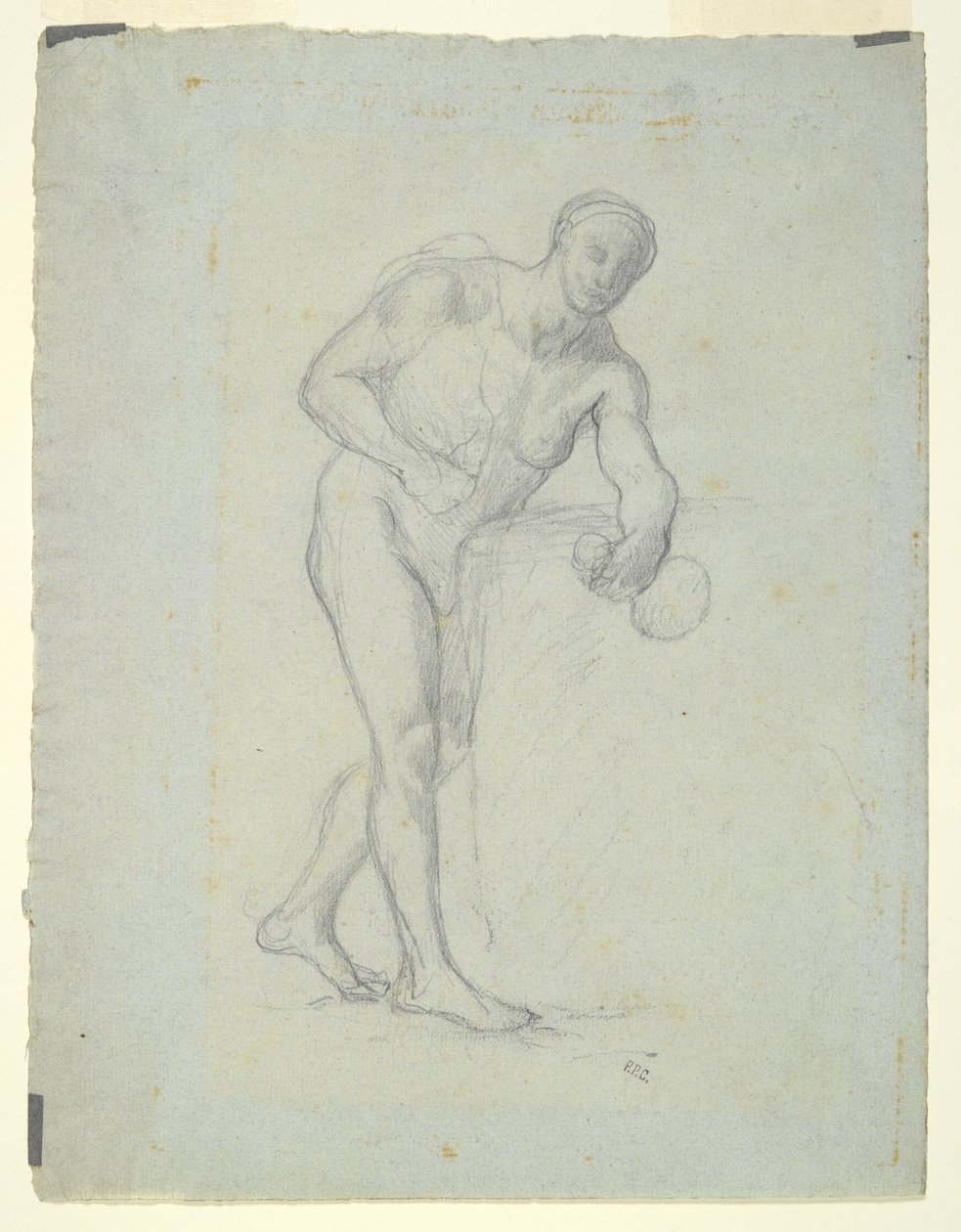 Figura Nuda con una Fiaschetta da Pierre Puvis de Chavannes