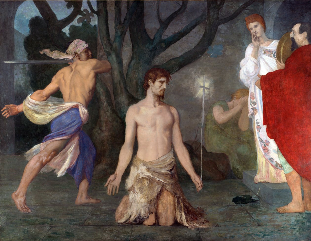 La decapitazione di San Giovanni Battista. Dipinto di Pierre Cecil Puvis de Chavannes, c. 1869 da Pierre Puvis de Chavannes