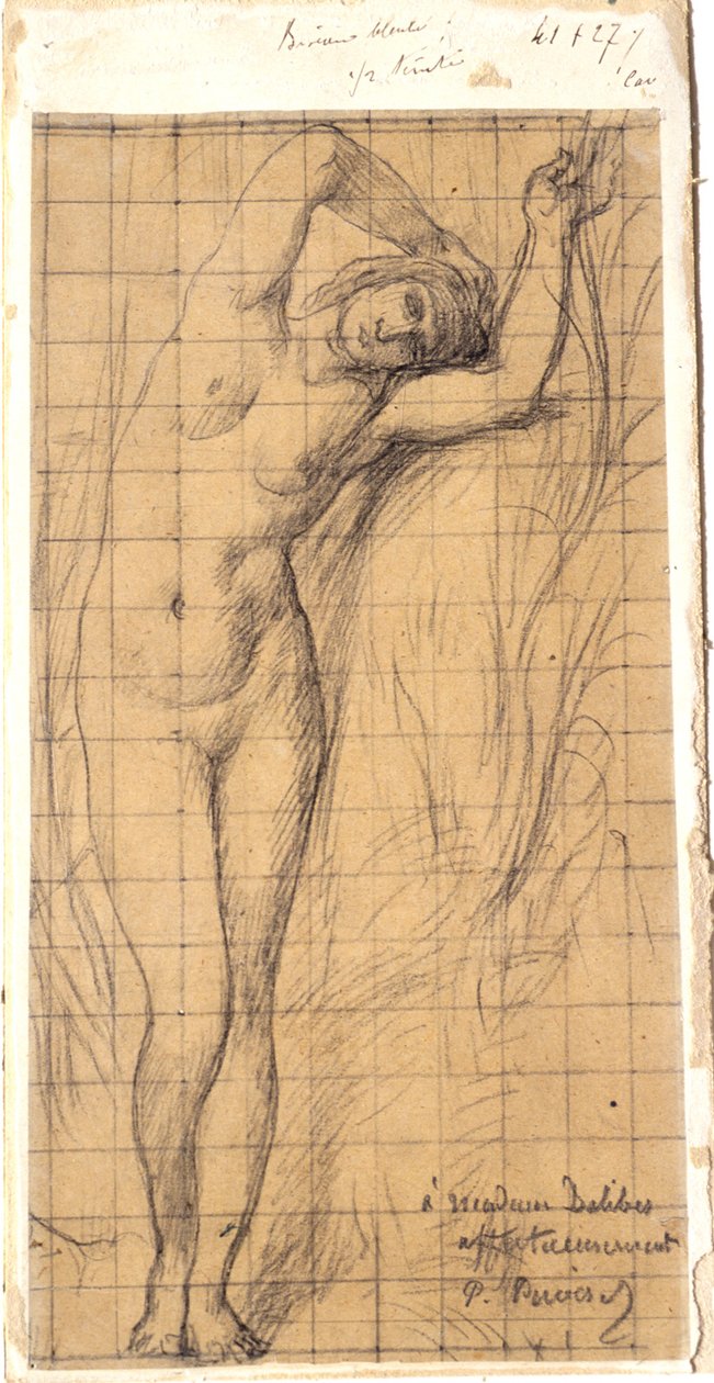 Studie für die Figur von "La Saône" da Pierre Puvis de Chavannes