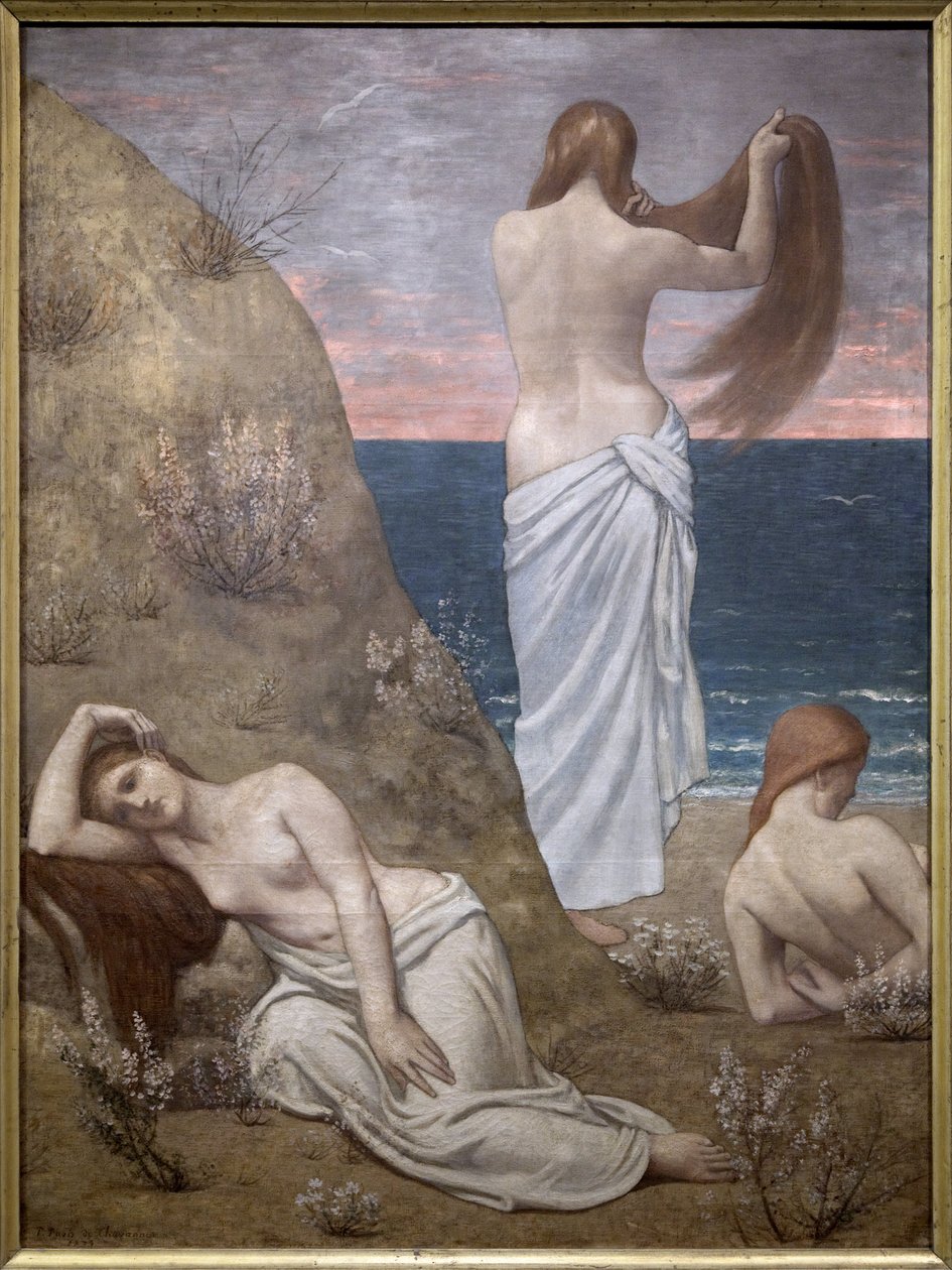 Ragazze giovani al mare da Pierre Puvis de Chavannes