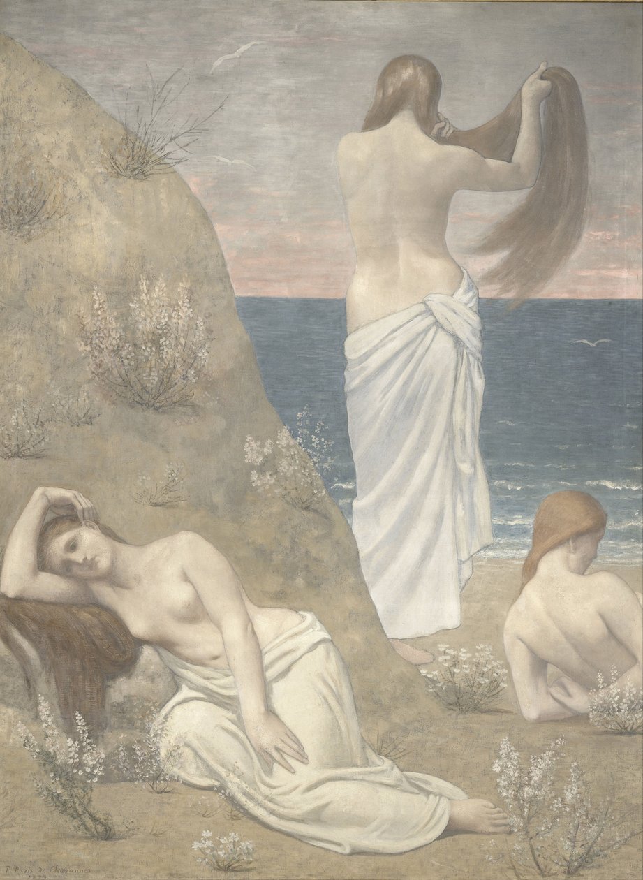 Ragazze giovani in riva al mare, 1887 da Pierre Puvis de Chavannes
