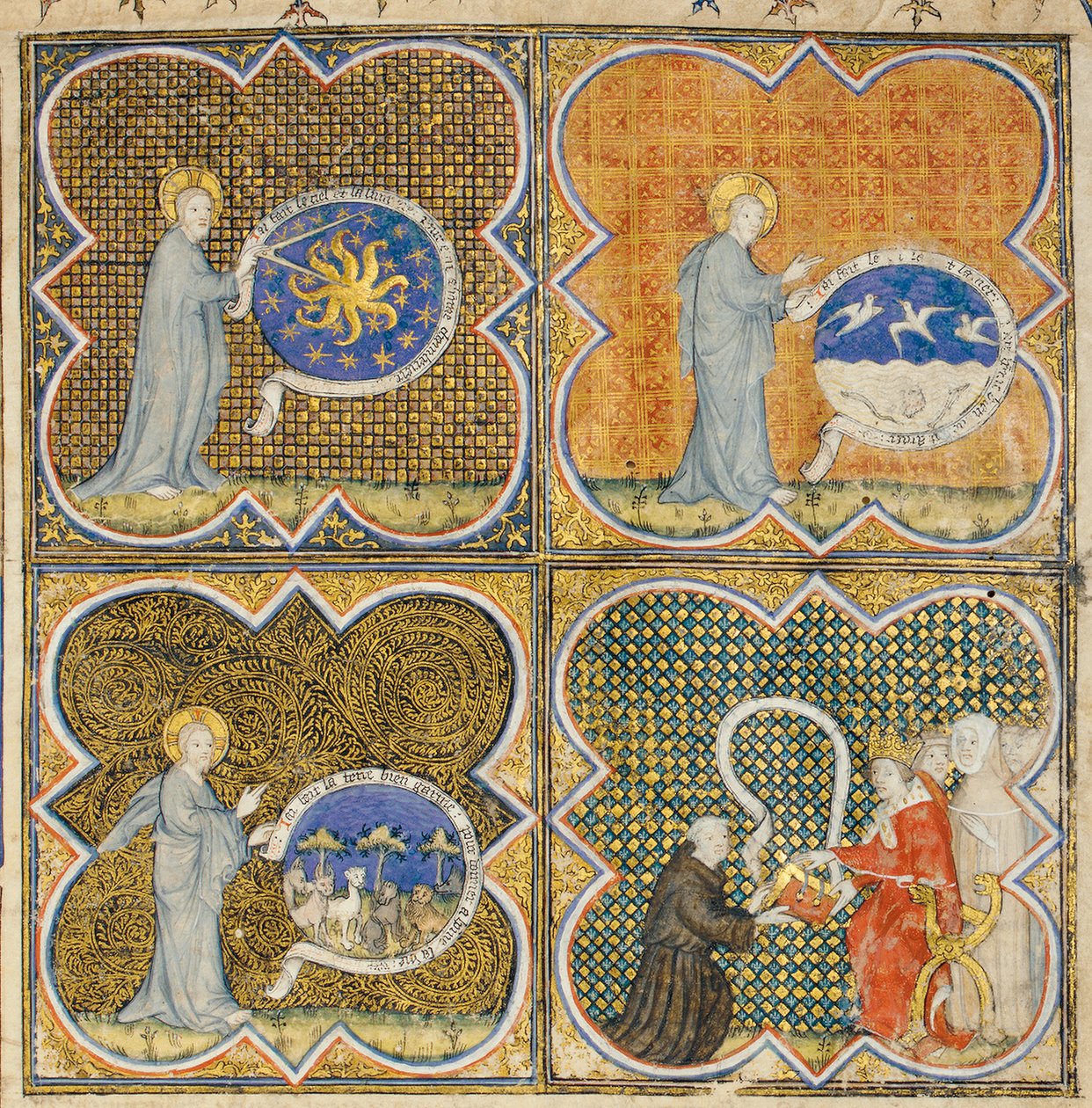 Pagina da "De Proprietatibus Rerum" di Bartholomeus Anglicus, nella traduzione francese di Jean Corbechon, c.1390 da Pierre Remiet
