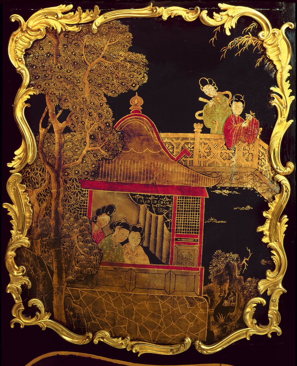 Pannello laterale di una commode Luigi XV, c.1745 da Pierre Roussel