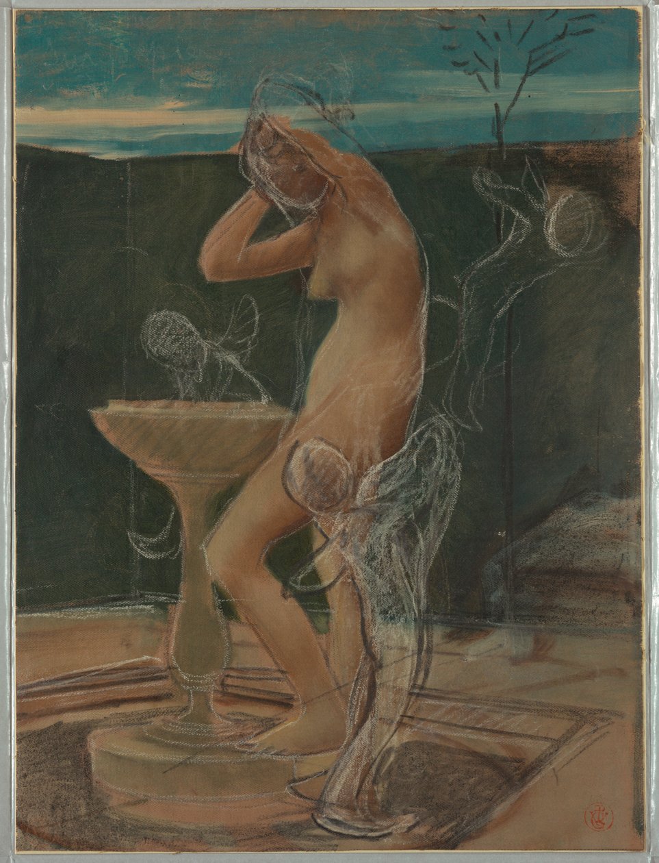 Studio di una donna al bagno da Pierre Victor Galland