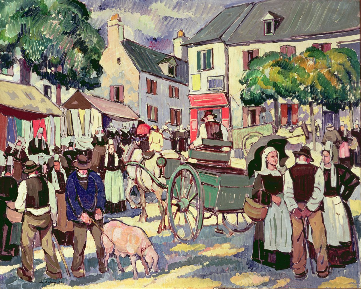 Giorno di mercato in Bretagna da Pierre de Belay