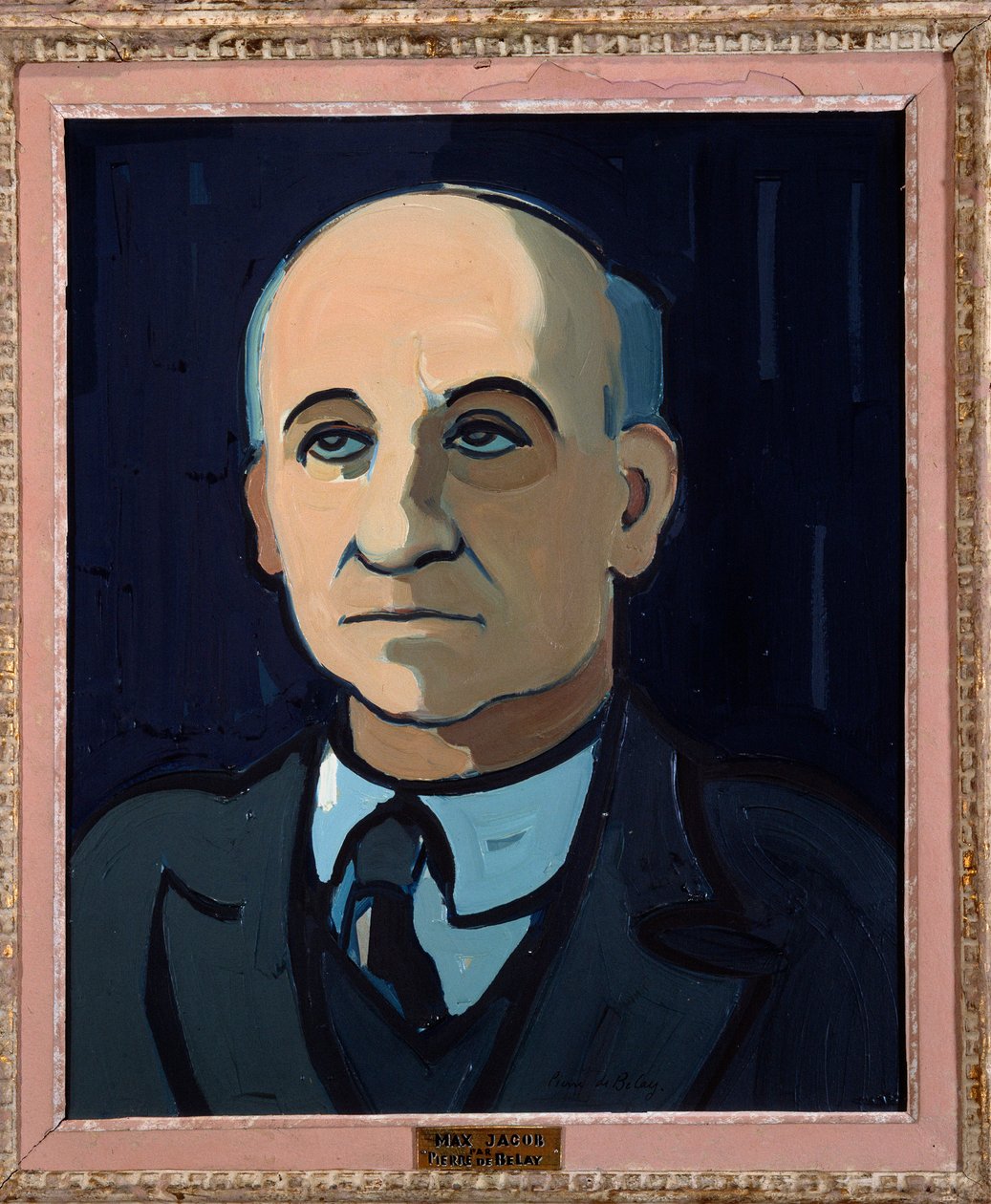 Ritratto del poeta francese Max Jacob da Pierre de Belay