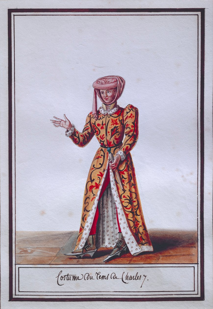 Tavola di moda femminile raffigurante costume dell