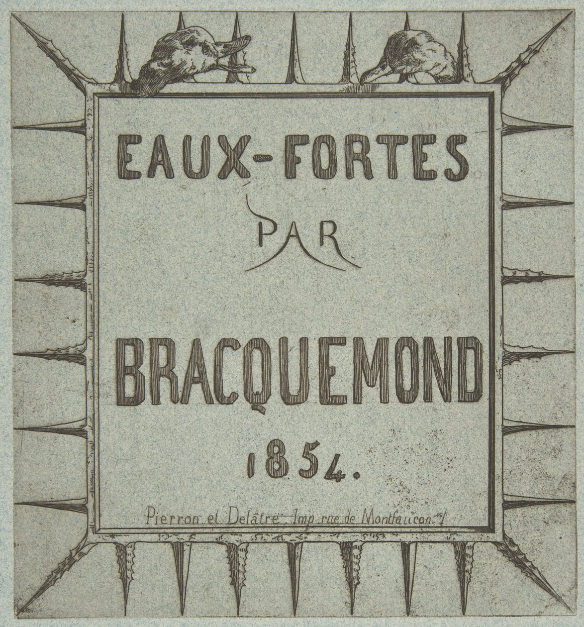 Eaux-fortes par Bracquemond, 1854 da Pierron et Delâtre
