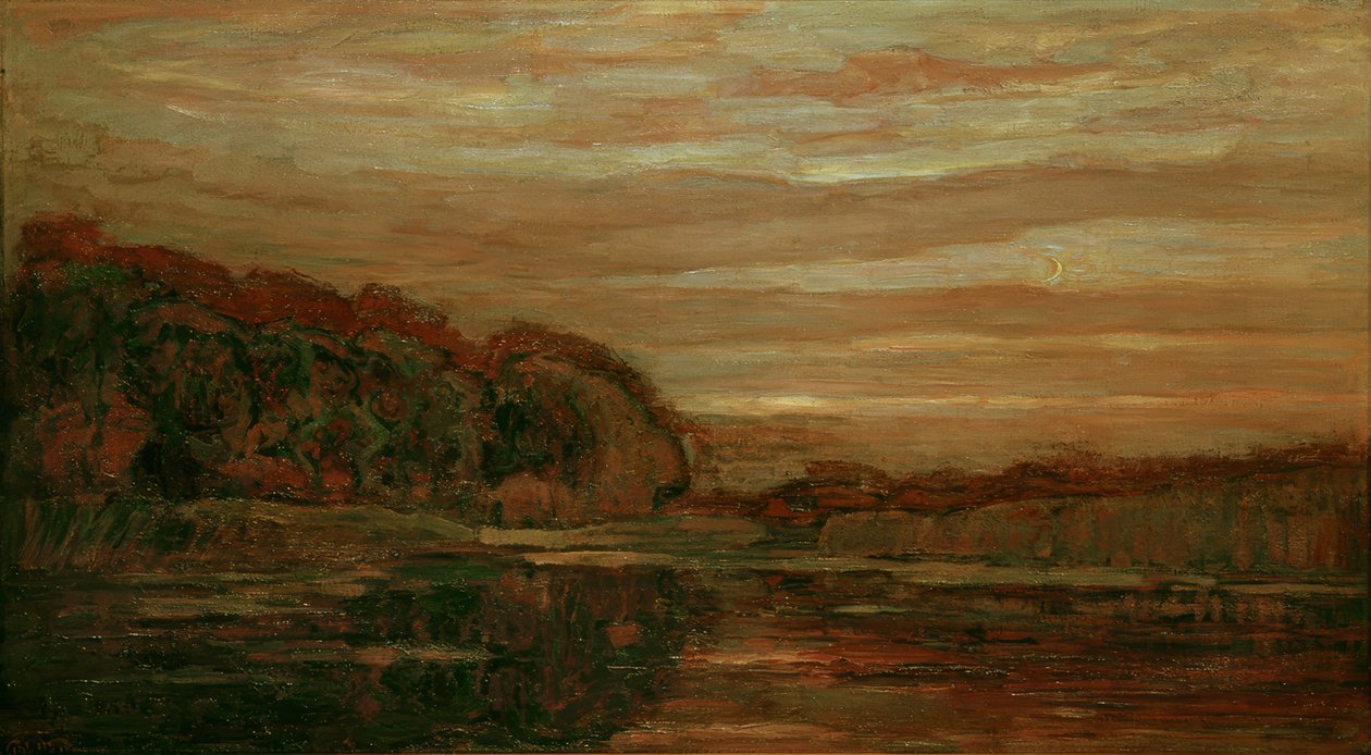 Paesaggio serale sul Gein da Piet Mondrian