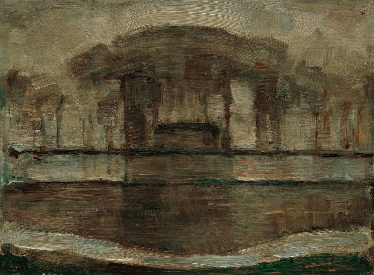 Fattoria Geinrust nella nebbia da Piet Mondrian
