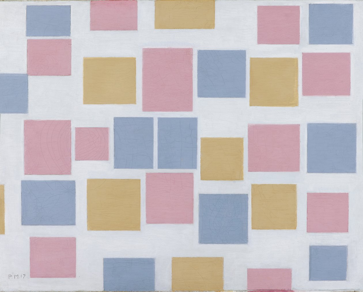 Composizione No.3, con Piani di Colore 3, 1917 da Piet Mondrian