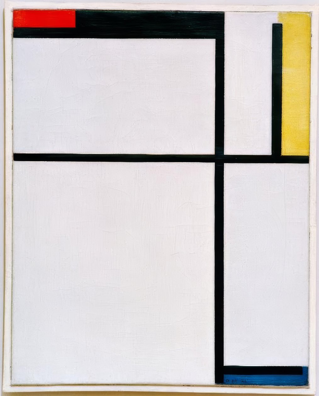 Composizione con rosso, nero, giallo, blu e grigio da Piet Mondrian
