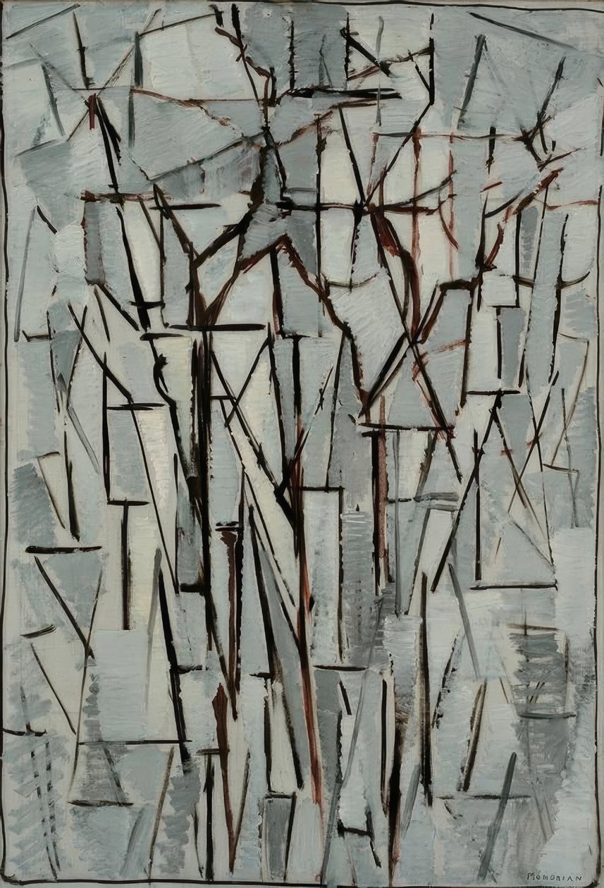 Composizione alberi II da Piet Mondrian
