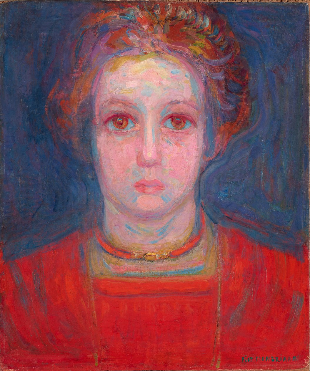 Ritratto di una Ragazza in Rosso, c.1908-09 da Piet Mondrian