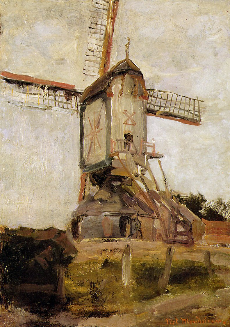 Mulino a vento a Heeswijk da Piet Mondrian