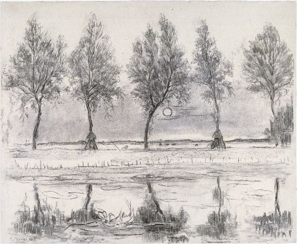 Alberi al Gein da Piet Mondrian