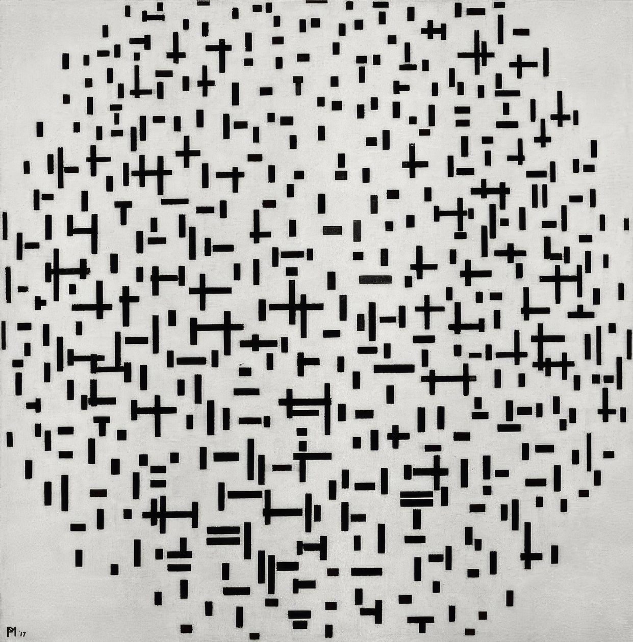 Composizione in linea da Piet Mondrian