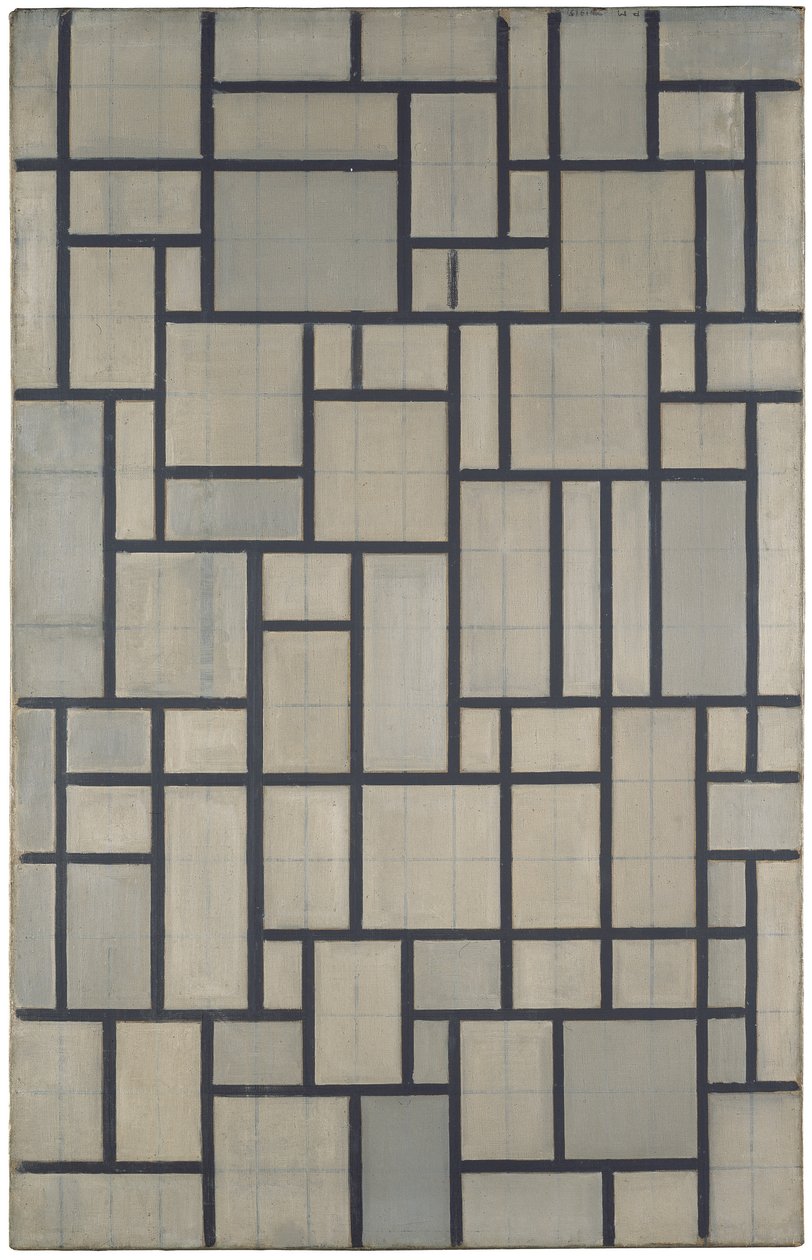 Composizione con griglia 2 da Piet Mondrian