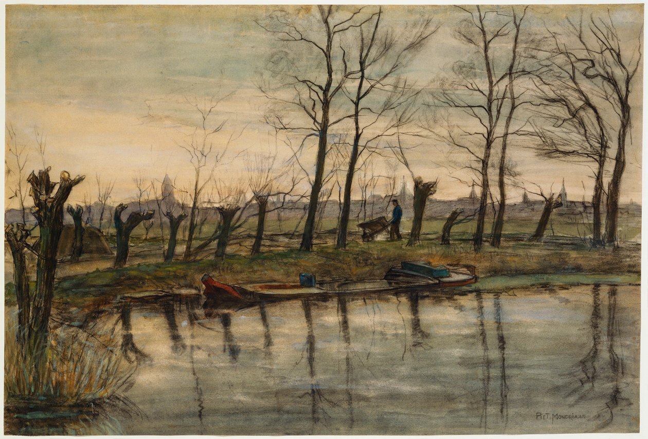 Contadino che torna ai campi, c.1900 da Piet Mondrian