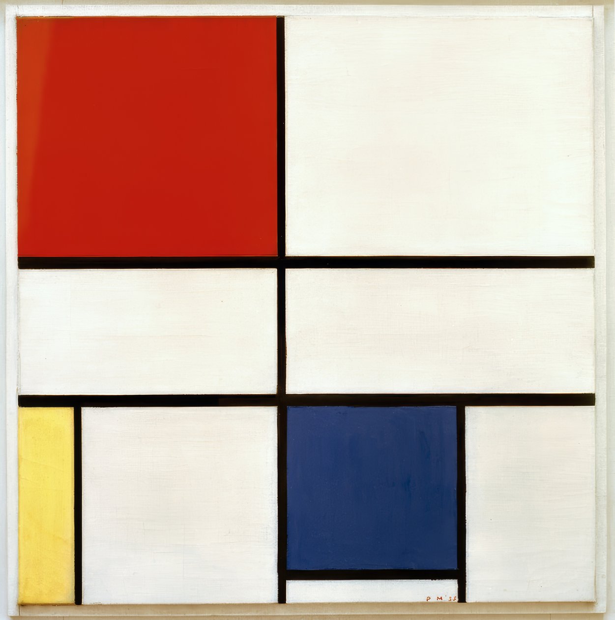 Composizione C; Composizione n. III; Composizione con rosso da Piet Mondrian