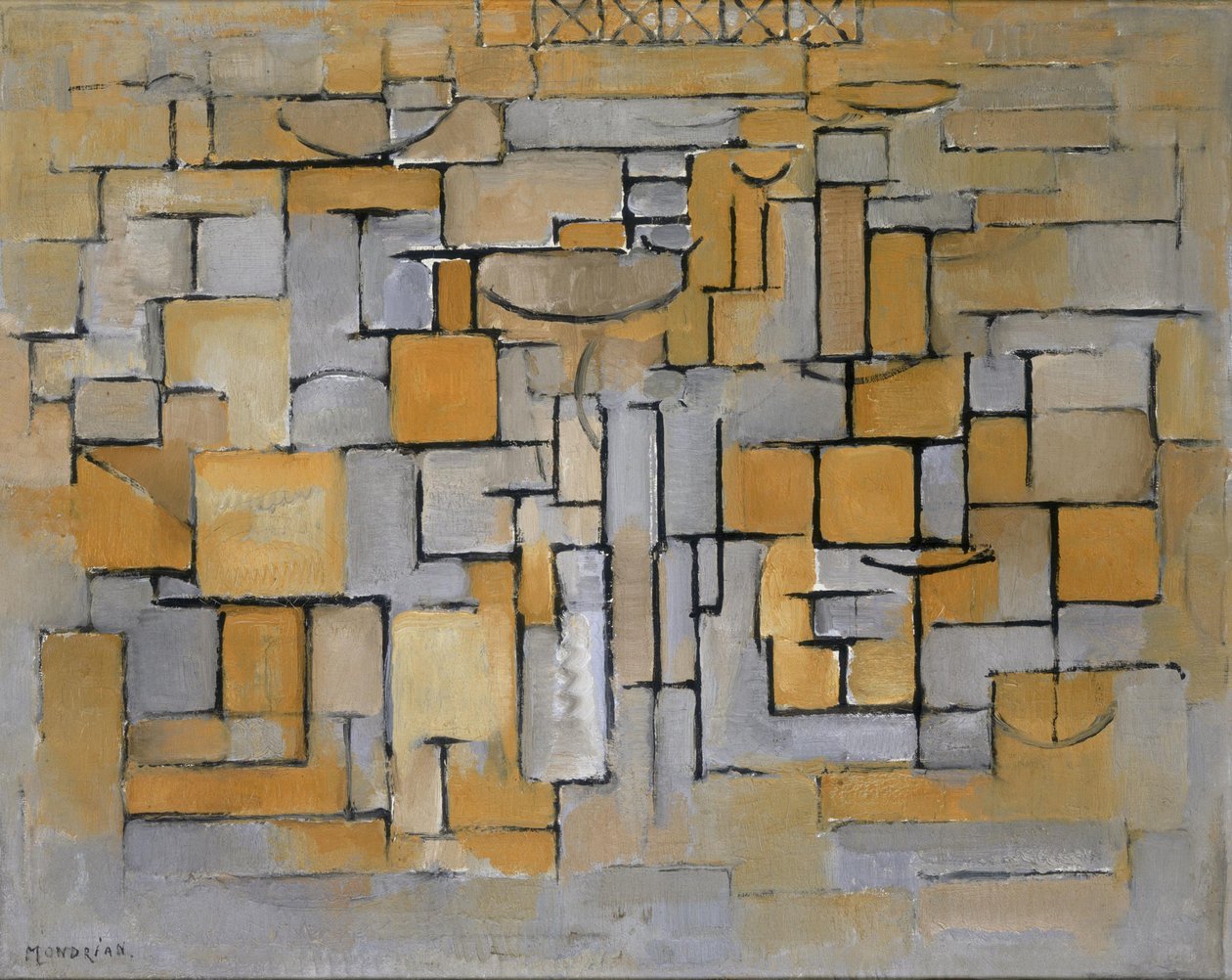 Pittura No. II Composizione No. XV Composizione 4, 1913 da Piet Mondrian