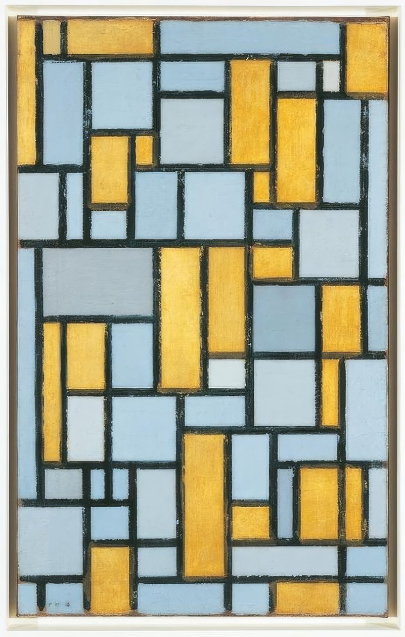 Composizione in grigio e ocra da Piet Mondrian