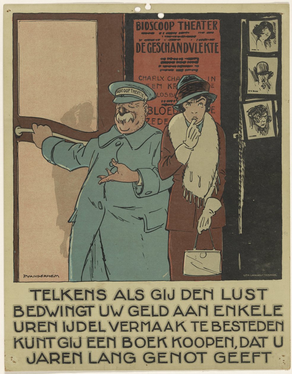Portiere di un cinema da Piet van der Hem