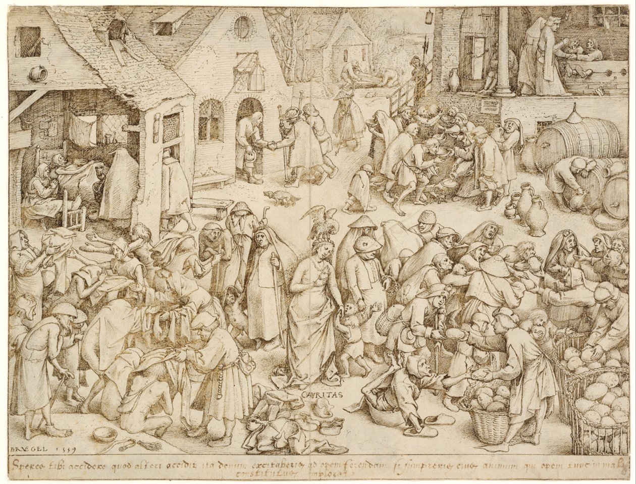 Caritas (Carità) da Pieter Bruegel the Elder