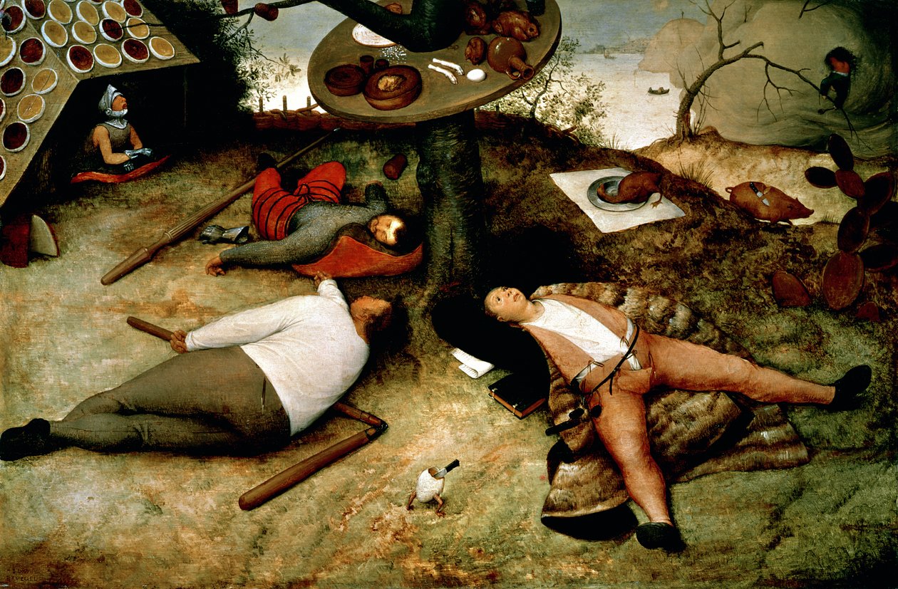 La terra di Cuccagna, 1567 da Pieter Bruegel the Elder
