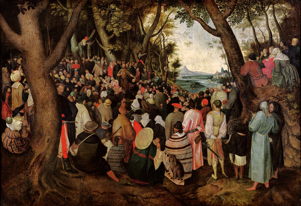 Il sermone di San Giovanni Battista da Pieter Bruegel the Elder