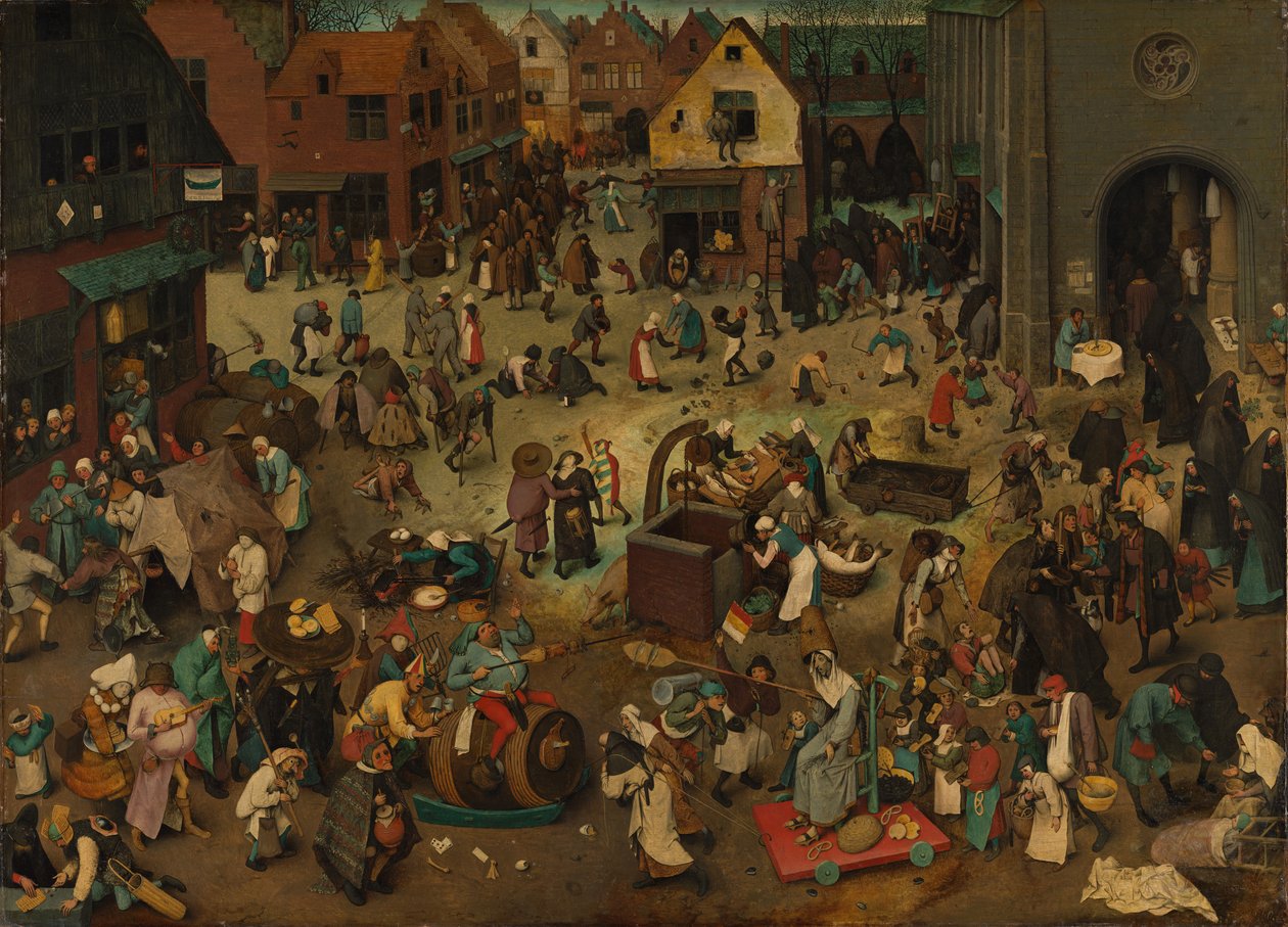 La lotta tra Carnevale e Quaresima da Pieter Bruegel the Elder