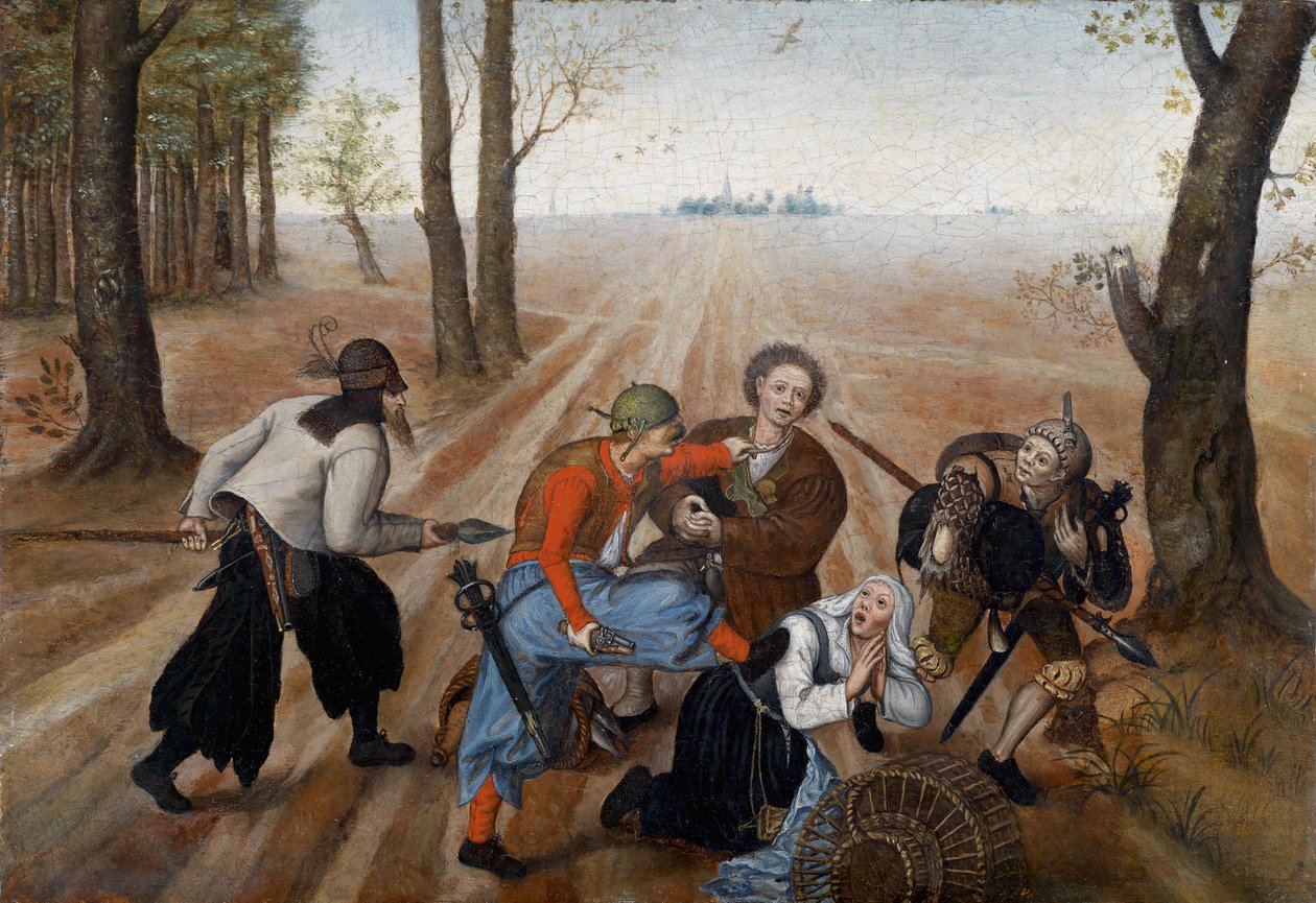 Attacco a una Coppia di Agricoltori da Pieter Brueghel the Younger