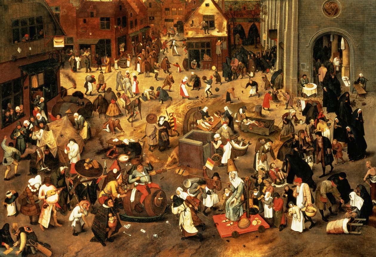 La battaglia tra Carnevale e Quaresima da Pieter Brueghel the Younger