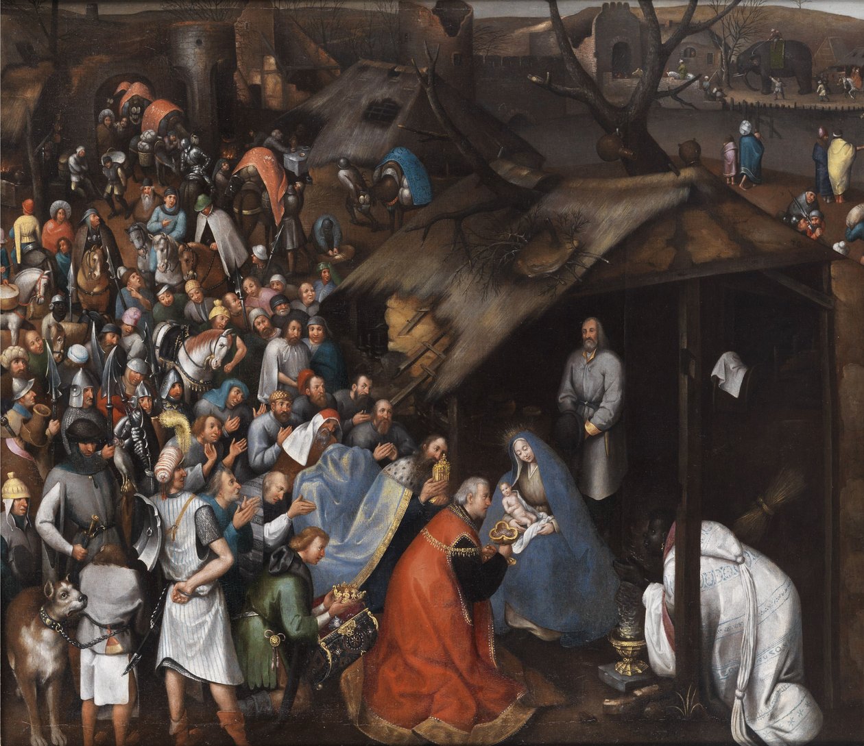 Officina Adorazione del Bambino da Pieter Brueghel the Younger
