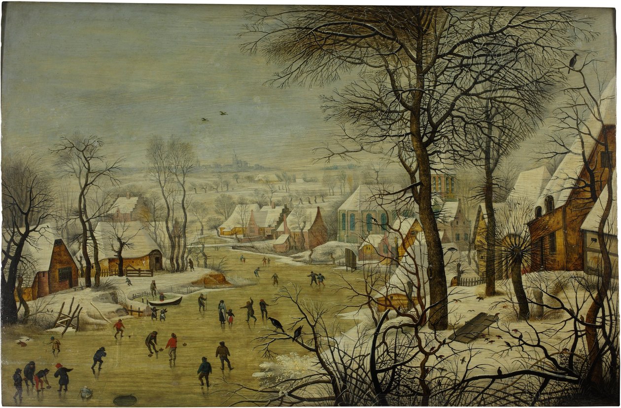 Paesaggio Invernale con Trappola per Uccelli da Pieter Brueghel the Younger