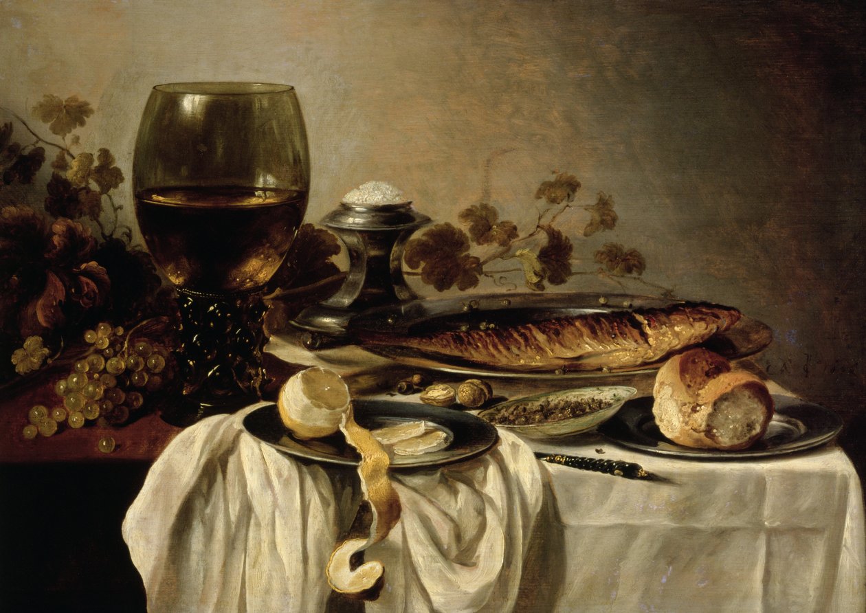 Colazione, 1646 da Pieter Claesz