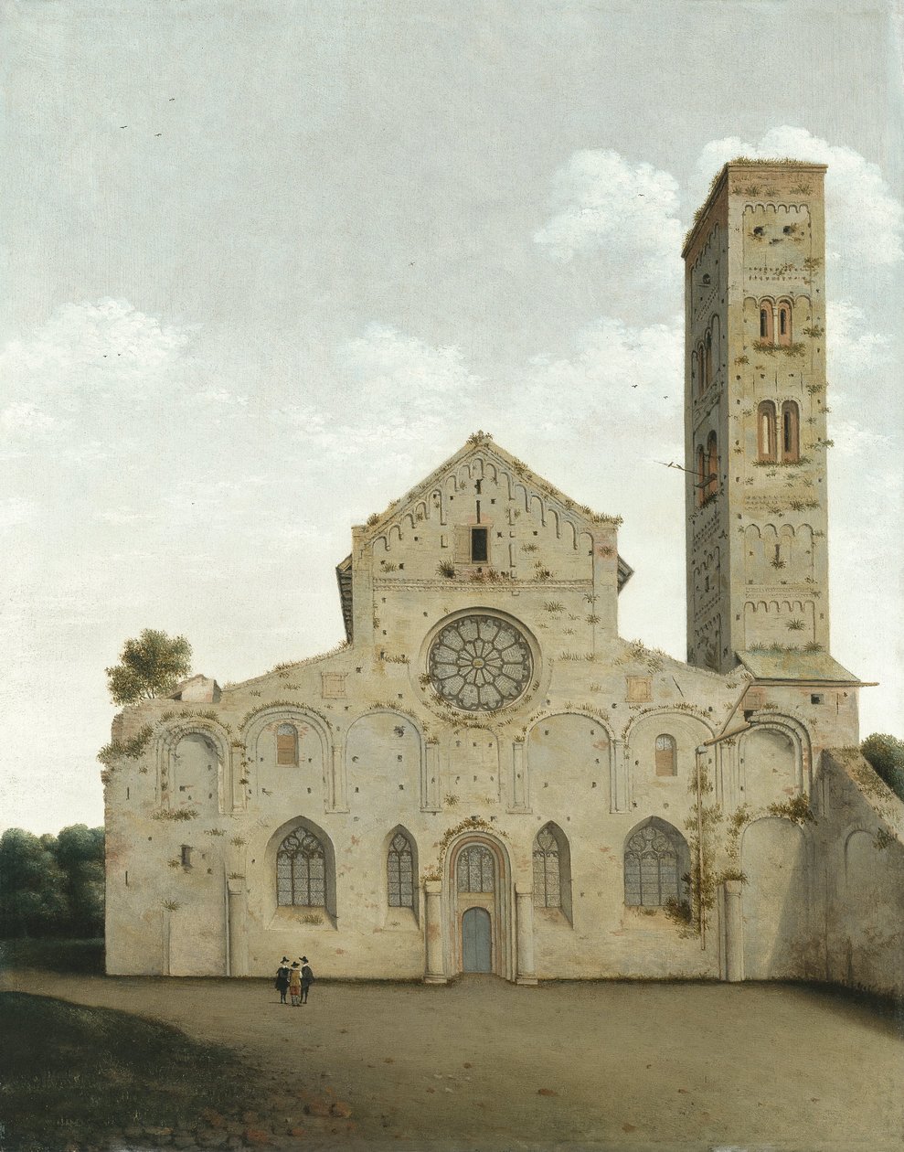 La facciata ovest della chiesa di Santa Maria a Utrecht da Pieter Janszoon Saenredam