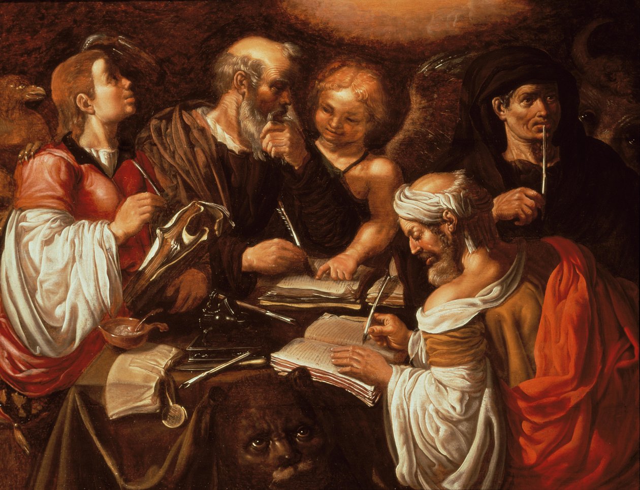 I Quattro Evangelisti e i loro simboli da Pieter Lastman