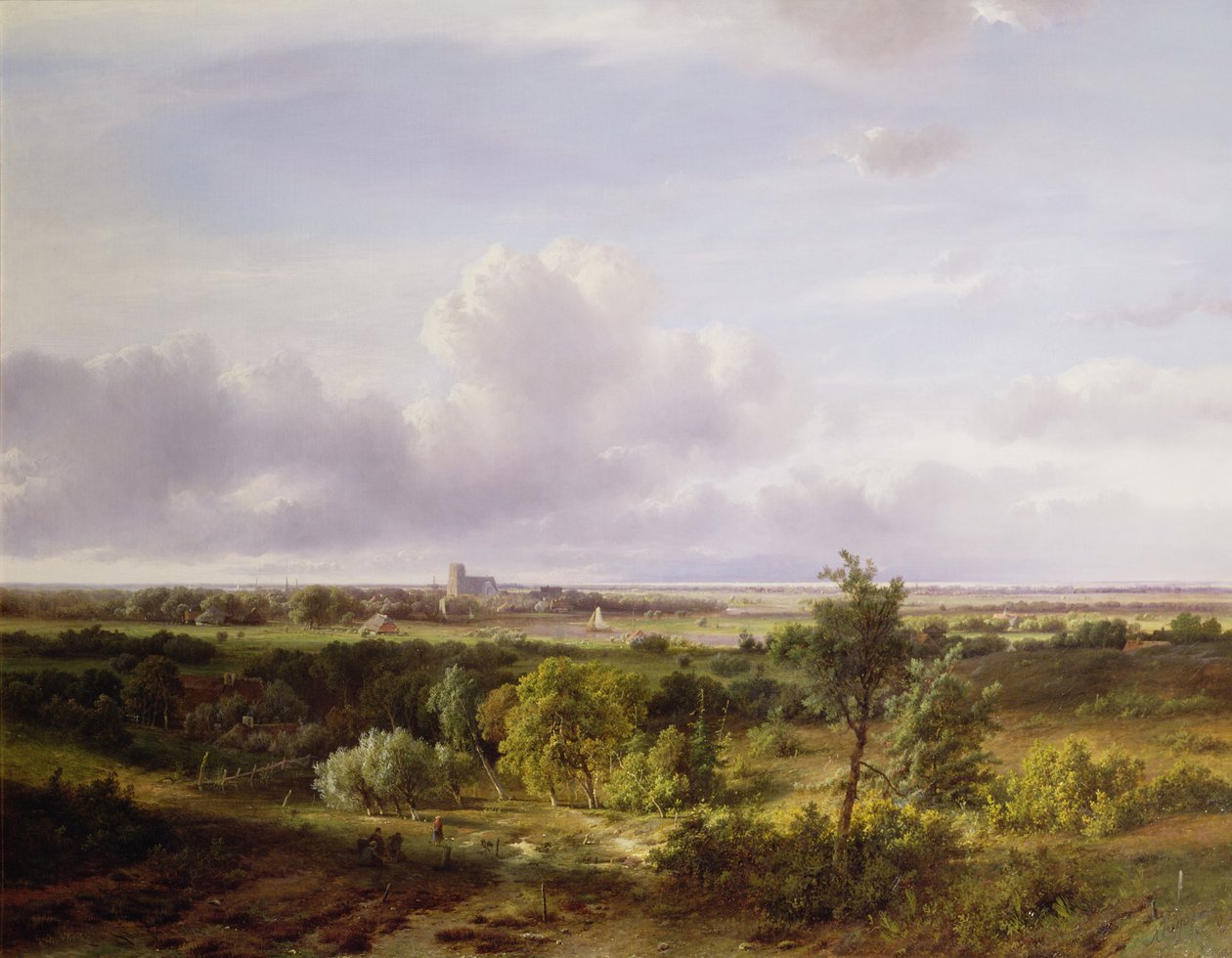 Paesaggio olandese, XIX secolo da Pieter Lodewijk Francisco Kluyver