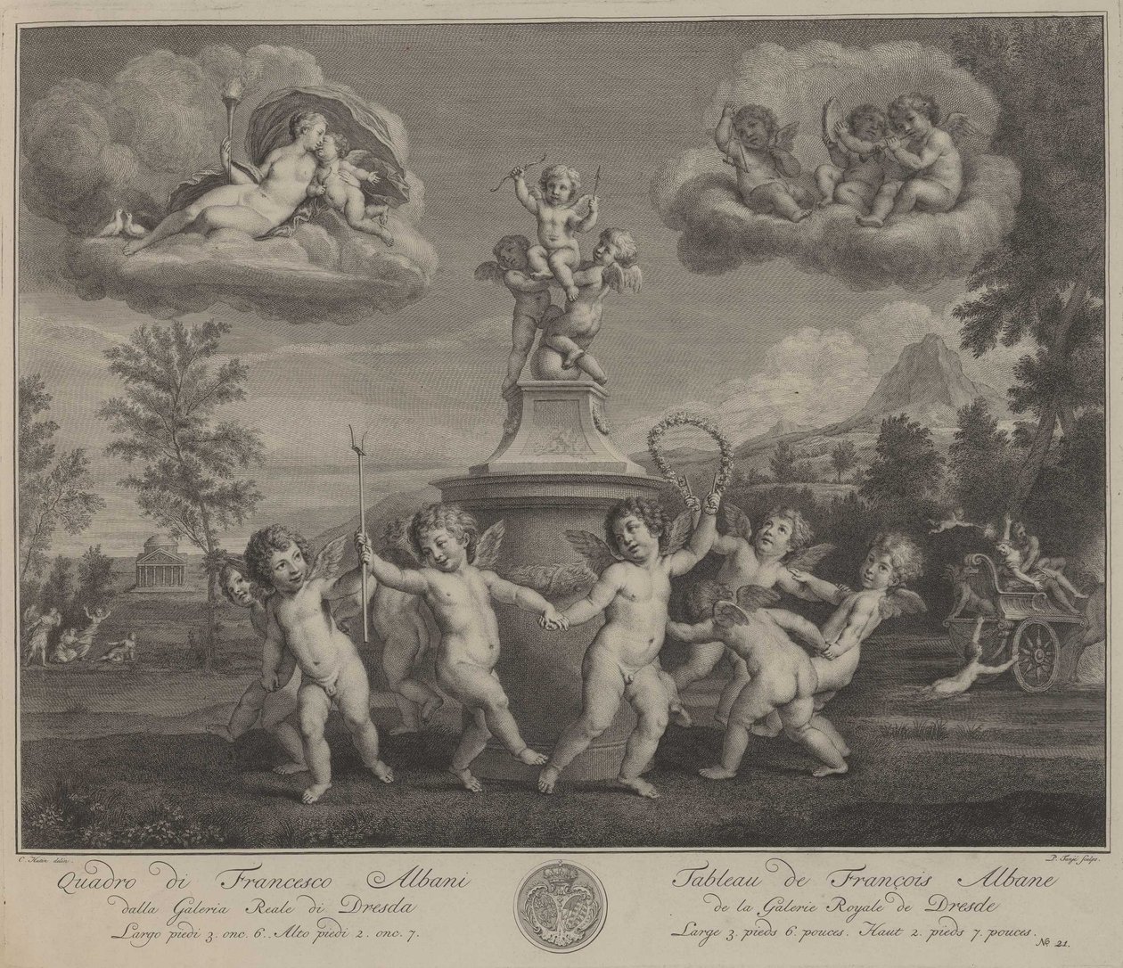 Danza degli amorini da Pieter Tanjé nach Francesco Albani