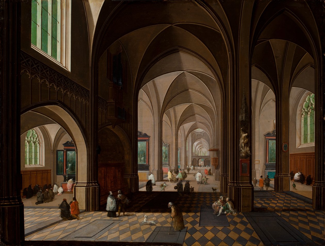 Interno di chiesa da Pieter the Younger Neeffs