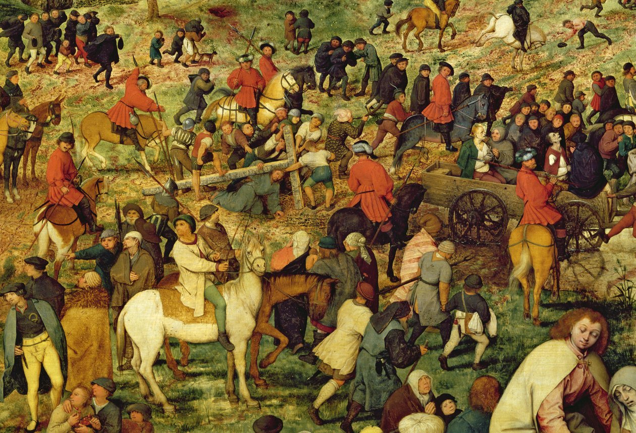 La via del Calvario, 1564 (dettaglio) da Pieter Bruegel the Elder